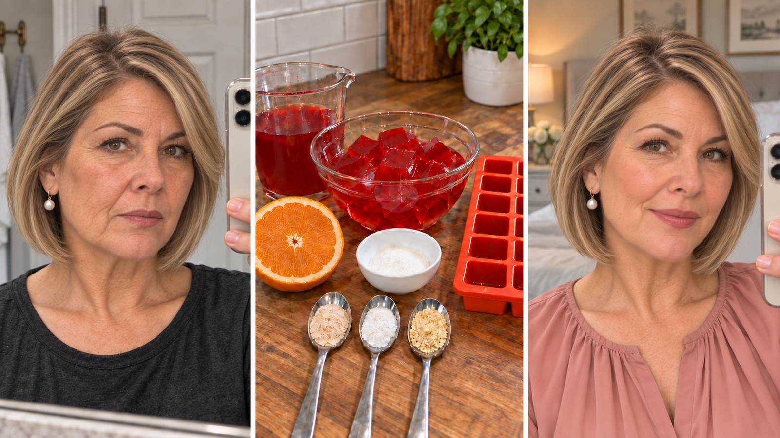 Skin appearance comparison and Korean gelatin preparation ingredients